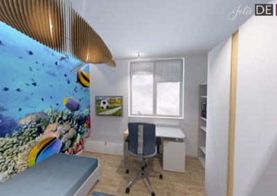 Projekt pokoju dziecięcego w mieszkaniu w Cieszynie – JoLie Design