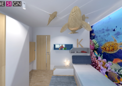 Projekt pokoju dziecięcego w mieszkaniu w Cieszynie – JoLie Design