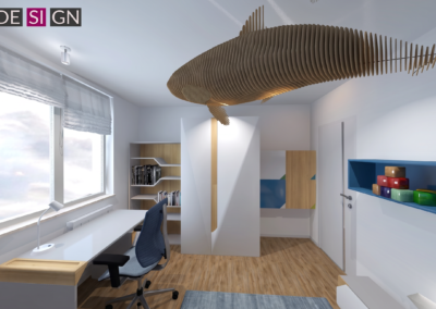 Projekt pokoju dziecięcego w mieszkaniu w Cieszynie – JoLie Design