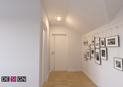 Projekt klatki schodowej w domu w Orzeszu – JoLie Design