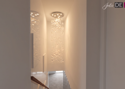 Projekt klatki schodowej w domu w Orzeszu – JoLie Design