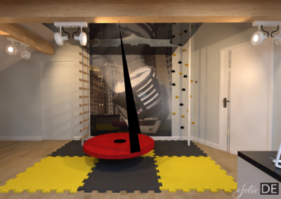 Projekt pokoju chłopca w domu w Orzeszu – JoLie Design