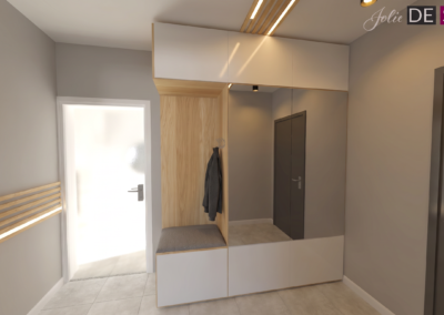 Projekt wiatrołapu w domu pokazowym dla dewelopera w Żorach – JoLie Design