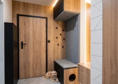 Projekt przedpokoju w mieszkaniu w Rybniku – JoLie Design