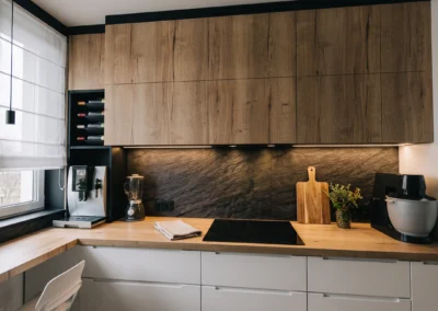 Projekt kuchni w mieszkaniu w Rybniku – JoLie Design