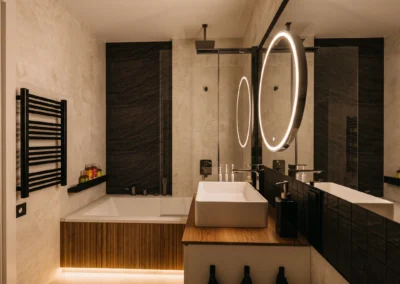 Projekt łazienki w mieszkaniu w Rybniku – JoLie Design